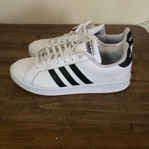 Adidas Grand Court Men's Tennis Shoes F36392 White / Black Retro Sneakers,s 11.5